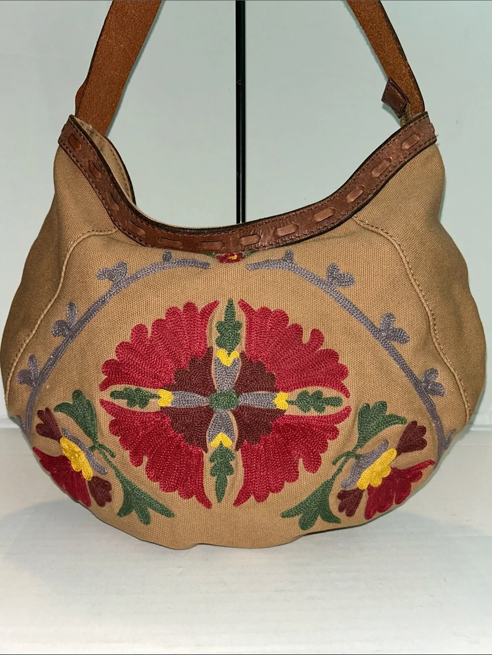 Lucky Brand St. Jude Children's Research Hospital Canvas & Leather Hobo bag